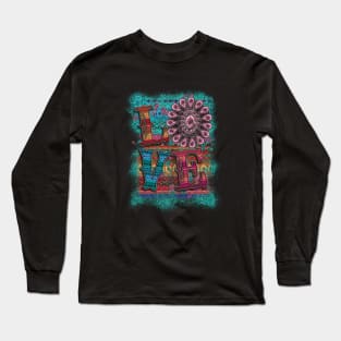 Love Aztec Gem Stone Long Sleeve T-Shirt